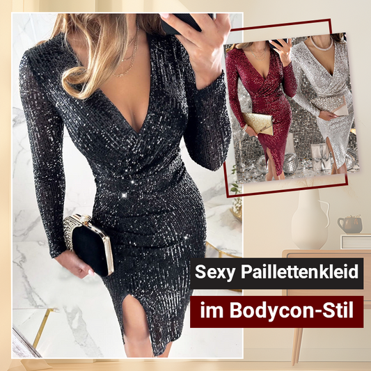 🔥Heißer Verkauf - 49% Rabatt✨Sexy Paillettenkleid im Bodycon-Stil✨