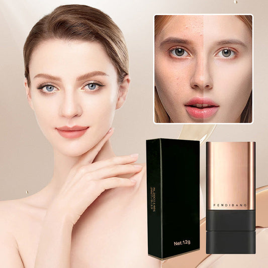 🔥Neujahrsangebote🔥Natürlicher Matte-Finish Foundation Stick mit Pinsel