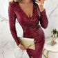 🔥Heißer Verkauf - 49% Rabatt✨Sexy Paillettenkleid im Bodycon-Stil✨