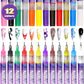 🎁Heißer Verkauf 50% OFF⏳🎨12 Farben Nailart Stifte Set