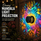 🎉1 kaufen, 1 gratis dazu🌞💡Solar-Mandala-Wandleuchte für den Außenbereich, Garten, Zaun, Projektorlampe, Terrasse, Stimmungsdekoration