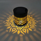 🎉1 kaufen, 1 gratis dazu🌞💡Solar-Mandala-Wandleuchte für den Außenbereich, Garten, Zaun, Projektorlampe, Terrasse, Stimmungsdekoration